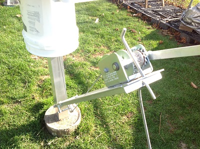 Winch extension for safety.